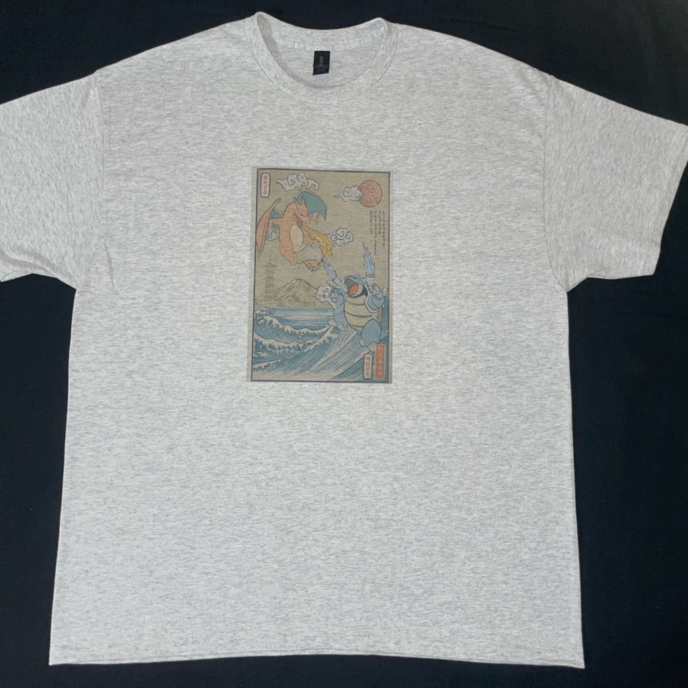 Charizard Blastoise Graphic T Shirt